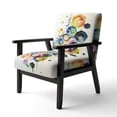 thumbnail image 3 of Designart "Hexagon And Circular Abstract II" Upholstered Modern & Contemporary Accent Chair and Modern & Contemporary Arm Chair - Multiple Color & Pattern, 3 of 7