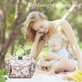 thumbnail image 3 of Mommy Bag, Small Diaper Backpack, Portable Crossbody Backpack with Insulated Pocket, Large Capacity, an Ideal Gift for Mothers to Go out, Multi-color, 3 of 7