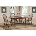 thumbnail image 2 of Andrews 5PC 60" Rectangle Butterfly Extendable Dining Set in Chestnut Brown Wood, 2 of 4