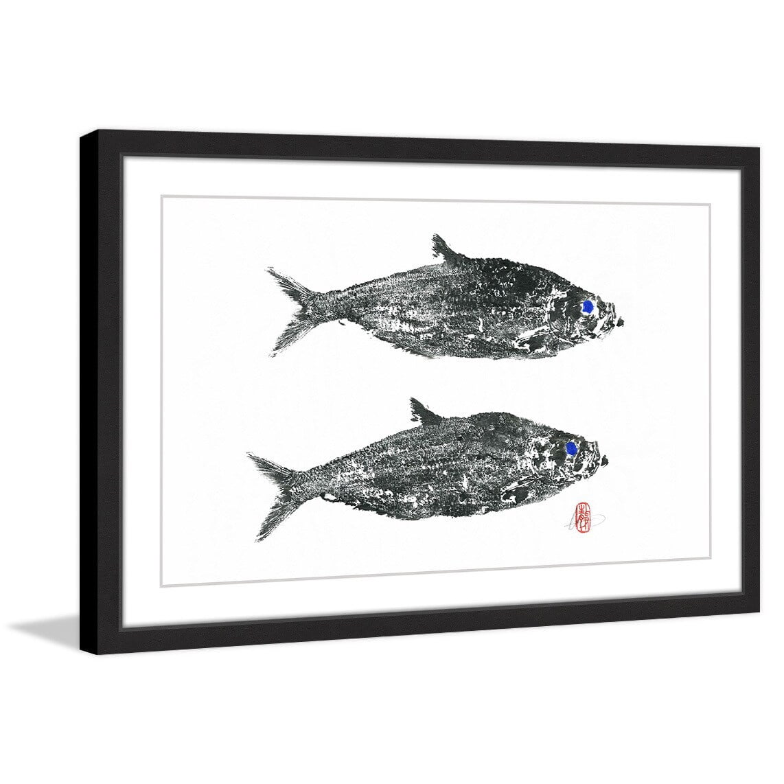 "Herring Twins" Framed Painting Print
