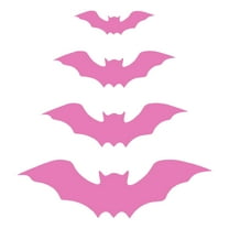 3D Halloween Bats Wall Stickers Adhesive Decals Spooky Home Decor Set - Dimensional Effect Easy Application(A)