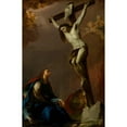 thumbnail image 2 of Pietro Bardellino 11x14 Black Ornate Wood Framed Double Matted Museum Art Print Titled: Modello for an Altarpiece of ‘The Crucifixion with the Virgin, Mary Magdalen, and Saint John’ (ci, 2 of 5