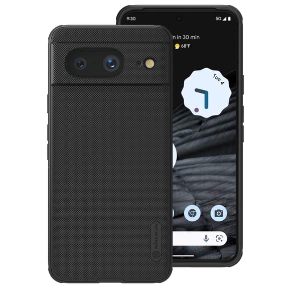 SaniMore for Google Pixel 8 Pro Case, Skin-feel Carbon Fibre Back Cover Wireless Charging Slim Lightweight Anti-scracth Drop Resistant Shockproof Protetcive Rugged Shell for Google Pixel 8 Pro, Black