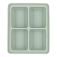 thumbnail image 3 of Hvmvliv Ice Trays 4-Compartments Rectangle-Shape Ice Cubes Trays Large Size Ice Blocks Making Molds with Removable Lids Reusable for Whiskey, Cocktail, Stackable Ice Cubes Green, 3 of 6