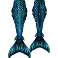 thumbnail image 2 of Fin Fun Atlantis - Mermaid Tail w/ Reinforced Tips & Monofin | 3D Side & Back Fins - for Women, Teen and Adults - (Sea Dragon, Adult S), 2 of 7