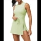thumbnail image 2 of Vestido de Tenis para Mujer con Pantalones Cortos Incorporados, Mono Deportivo para Entrenamiento, Espalda Abierta, Falda Pantalón, Verde Matcha, Talla S, 2 of 8