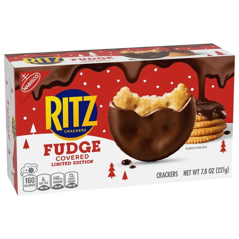 RITZ Fudge Covered 4個セット RITZ Fudge Covered Holiday Crackers, Party Snacks, Limited Edition