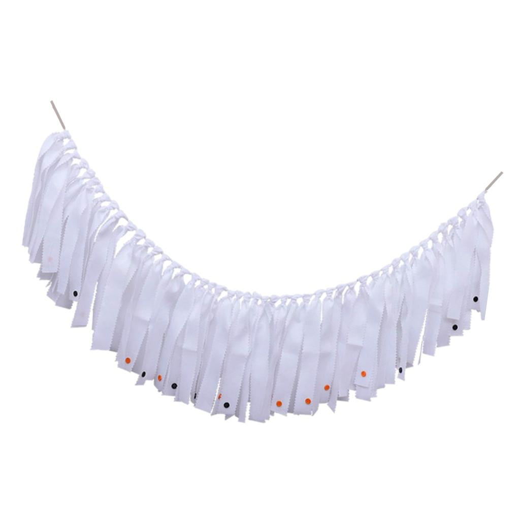jifeng Halloween Tassel Garland Bunting Banner Halloween