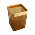 thumbnail image 4 of Bote de basura transparente Cesto de basura Material grueso duradero Cubo multifunción Cubo de basura cuadrado para el hogar, la oficina, la cocina, naranja BLESIY Bote de basura doméstico, 4 of 8