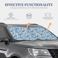 thumbnail image 3 of Kdxio Cute Chickens And Flowers Print 2-Piece Sun Shade Front Windshield - Foldable Car Front Window Sunshades For Most Sedans Suv Truck, 3 of 6