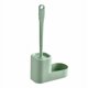 thumbnail image 1 of Escobilla de baño, escobilla de limpieza para inodoro, cerdas suaves sin perforación, escobilla de baño, verde Rojo Verde, 1 of 5