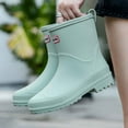 thumbnail image 4 of Women Rain Boots Ankle Rain Boots Waterproof Non- Casual Shoes Short Rain Boots Wide Calf For Gardening Outdoor Work And Everyday Wear Rain Boots, 4 of 8