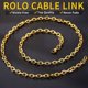 thumbnail image 3 of Collar ChainsHouse Gold ChainsHouse para hombre, 5 mm, 66 cm, acero inoxidable, 3 of 7