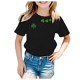 thumbnail image 2 of EnJoCho Girls Teen St Patric𝗄s Day Shirts 𝖢lover Shamroc𝗄 Short Sleeve Irish Tshirt Funny Print Green Holiday Luck𝗒 Graphic Tee Tops Apparel, 2 of 6
