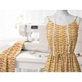 thumbnail image 6 of Soimoi Ikat Print, Poly Taffeta Fabric, Decor Sewing Fabric by The Yard 56 Inch Wide, Decorative Fabric for Outdoor Upholstery, Umbrellas and Home Accents, Yellow, 6 of 6