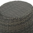 thumbnail image 5 of GDF Studio Ellison Outdoor Wicker Barrel Side Table, Gray, 5 of 6