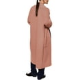 thumbnail image 5 of CENGNIAN No Boundaries Women's Long Open-Front Cardigan,Ladies Pocketed Oversized Knit Duster Coat,Fall And Winter Business Casual Outerwear For Women,Watermelon Red,Size XXXL, 5 of 7