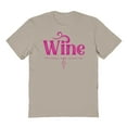thumbnail image 1 of Wine Humor Graphic Sand Men's Cotton T-Shirt, 1 of 1