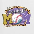 thumbnail image 2 of Baseball Mom Cheetah Glitter Sports Mens Long Sleeve Shirt, White, Small, 2 of 5