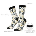 thumbnail image 4 of Haiem Snake Pattern Crew Socks – Soft & Durable Moisture-wicking Socks, Stay-Up Fit for Business, Work, and Casual Wear Size 5-11, 4 of 6