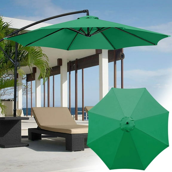 Lulshou Outdoor Courtyard Umbrella Polyester Sunshade Umbrella Sunscreen and Rainproof Fabric Garden Pillar Umbrella Wide Shade Coverage,Home Decor Collection