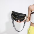 thumbnail image 3 of Paquete De Cintura Paquete de cintura de viajero simple Fashionalbe de cadena de gran capacidad para mujer (negro), 3 of 7