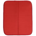 thumbnail image 2 of Bexikou Dish Drying Mat, Ultra Absorbent Drying Mat for Kitchen Counter, Polyester Dishes Drainer Pads 1 Pack, Large Size 17.71''X 15.74''(Red), 2 of 8