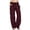 Wine, variant on Pants with High Elastic Waist and Wide Leg Casual Loose Fitting Comfortable Pants（Do Not Use Article Markers） Dress Pants with Pockets Floral Pants for Women Casual Fancy Clothes for plus Size