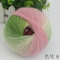 thumbnail image 1 of Zhuge Paquete de 2 hilos suaves de arcoíris, 100 % lana, hilo multicolor degradado para tejer a crochet, longitud total de 180 m × 2, 392 yardas, 100 g, F, 1 of 4