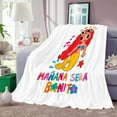 thumbnail image 1 of Mañana Será Bonito Manana Flannel Blanket Printed Nap Blanket Plush Cover Blanket, 1 of 1