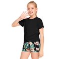 thumbnail image 6 of Arshiner Girls Clothing Sets Twist Front Top and Shorts 2 Piece Outfits Activewear Tracksuit, 6 of 6