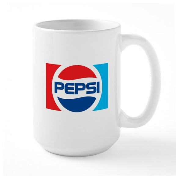 CafePress - 90S Pepsi Logo - 15 oz Ceramic Large White Novelty Mug