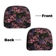 thumbnail image 6 of Kdxio Orchids Flowers Pattern Print 2 Piece Car Head Rest Covers Set Auto Front/Rear Seats Headrest Cover Universal Fit Most Cars,Sedan, SUV, 6 of 9