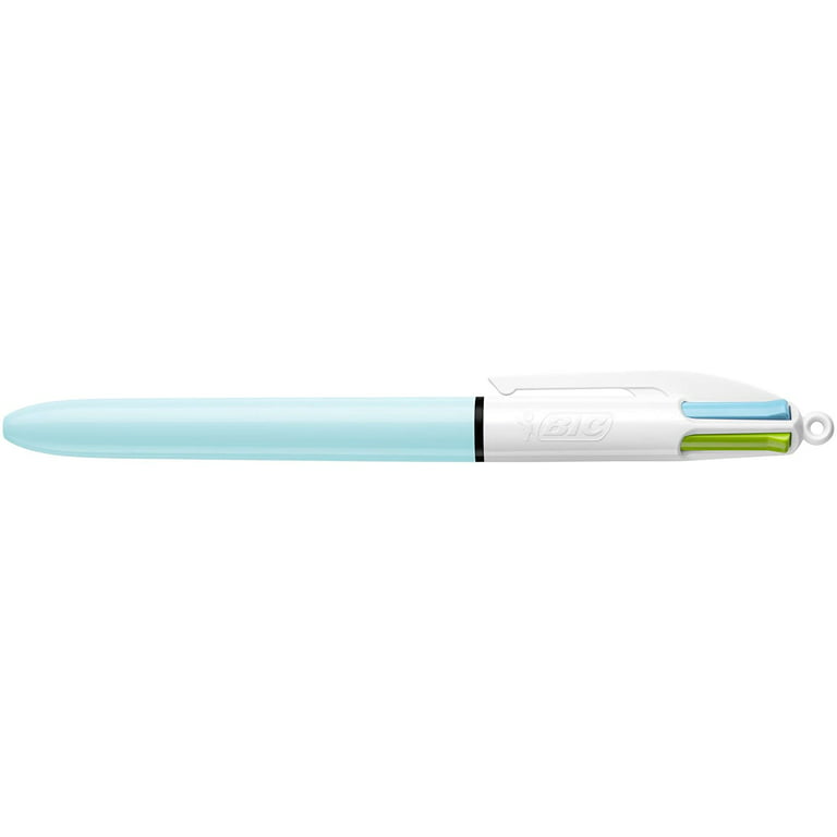 BiC Ballpoint Pen, Fashion, Green Barrel, 4-Color - 2 pack