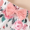 thumbnail image 7 of NOLDARES Newborn Baby Girl Outfit Ruffle Romper Dress Shorts Coming Home Clothes Set(Pink,0-3 Months), 7 of 7