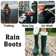 thumbnail image 5 of AUXDIQ Rain Boots Women Knee-High Waterproof Rain Shoes Outdoor Garden Shoes, 5 of 6