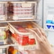 thumbnail image 3 of Billuyoard Caja sellada de ABS con drenaje y separación de frutas para restaurante, caja de almacenamiento para refrigerador con tapa fácil de Almacenamiento y organización del hogar café, 3 of 6