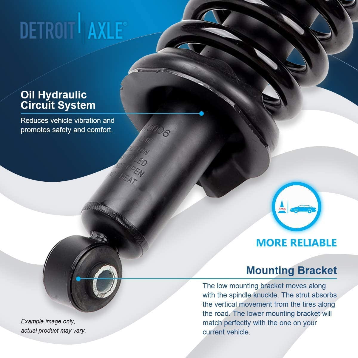 Detroit Axle - 8pc Struts Shocks kit for 2005-2012 Nissan Pathfinder Complete 2 Front Struts w/Coil Spring 2 Rear Shock Absorbers 4 Sway Bars 2006 2007 2008 2009 2010 2011 Replacement