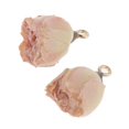 thumbnail image 2 of segolike 2 Pcs Pendentif Fleur Séchée en Résine Bijoux Breloques Pendentif pour Rose, 2 of 9