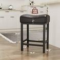 Bar Stools 24 inch Counter Height Bar Stools Modern PU Leather