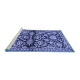 thumbnail image 2 of Ahgly Company Machine Washable Indoor Round Persian Blue Traditional Area Rugs, 3' Round, 2 of 4