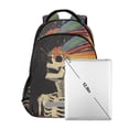 thumbnail image 7 of FORMRS Kids School Backpack Elementary Student Unisex Travel Bookbag with Reflective Stripes, Black Skeleton, 7 of 7