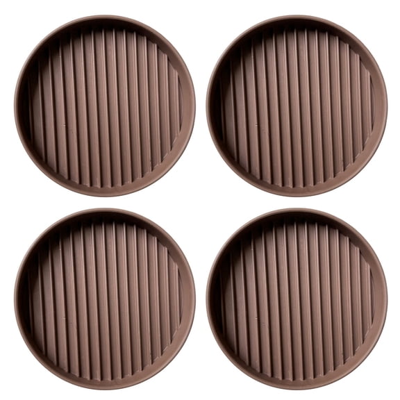 HBMYN Furniture Caster Cups Non Slip Rubber Pads Floor Protectors Anti Skid Chair Leg Feet Protector Hardwood Tile Carpet Protection Home Office Sofa Bed Table Chair Couch Piano Gripper 4