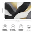 thumbnail image 3 of Black White Gray Gold Marble Pattern Bathroom Rugs Mat,Non Slip Microfiber Bathroom Rug,Rubber Backing,Soft Bathroom Mats for Bathroom Floor,Tub and Shower,17x27in(43x68cm), 3 of 5