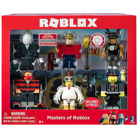Masters Of Roblox Action Figure 6 Pack - roblox camping how to pick up basket
