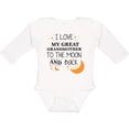 thumbnail image 3 of Inktastic I Love My Great Grandmother to the Moon and Back Boys or Girls Long Sleeve Baby Bodysuit, 3 of 5