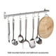 thumbnail image 3 of Riwesomey Estante para utensilios de cocina de acero inoxidable resistente al óxido, estantes para utensilios de cocina, ganchos deslizantes Artesanía, 3 of 6