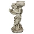 thumbnail image 2 of Northlight 17.5" Cherub Angel Bird Bath Outdoor Garden Statue, 2 of 5