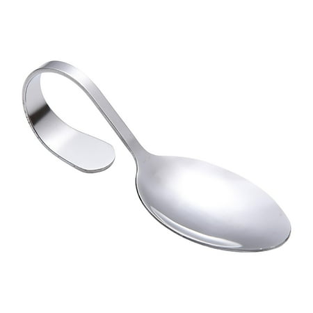

Yrtoes Stainless Steel Seafood Spoon Fork Cafeteria Hot Pot Supplies Hotel Tableware Seafood Spoon Sushi Creative Hook Spoon Fork