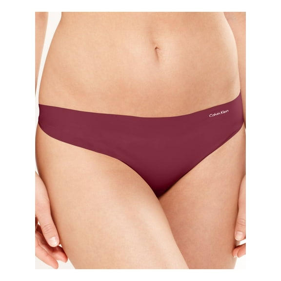 CALVIN KLEIN Intimates Maroon Solid Everyday Thong Size: S
